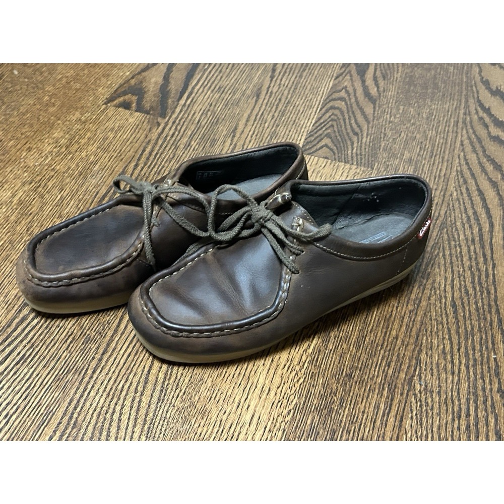 Clarks Wallabees Womens 8.5 M Brown Padmora Mocassin Lace Up Chukka